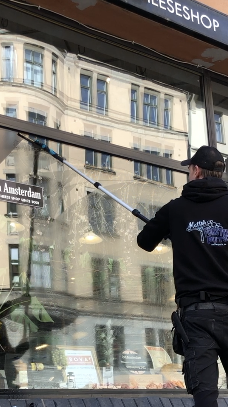 Fönsterputs på Södermalm