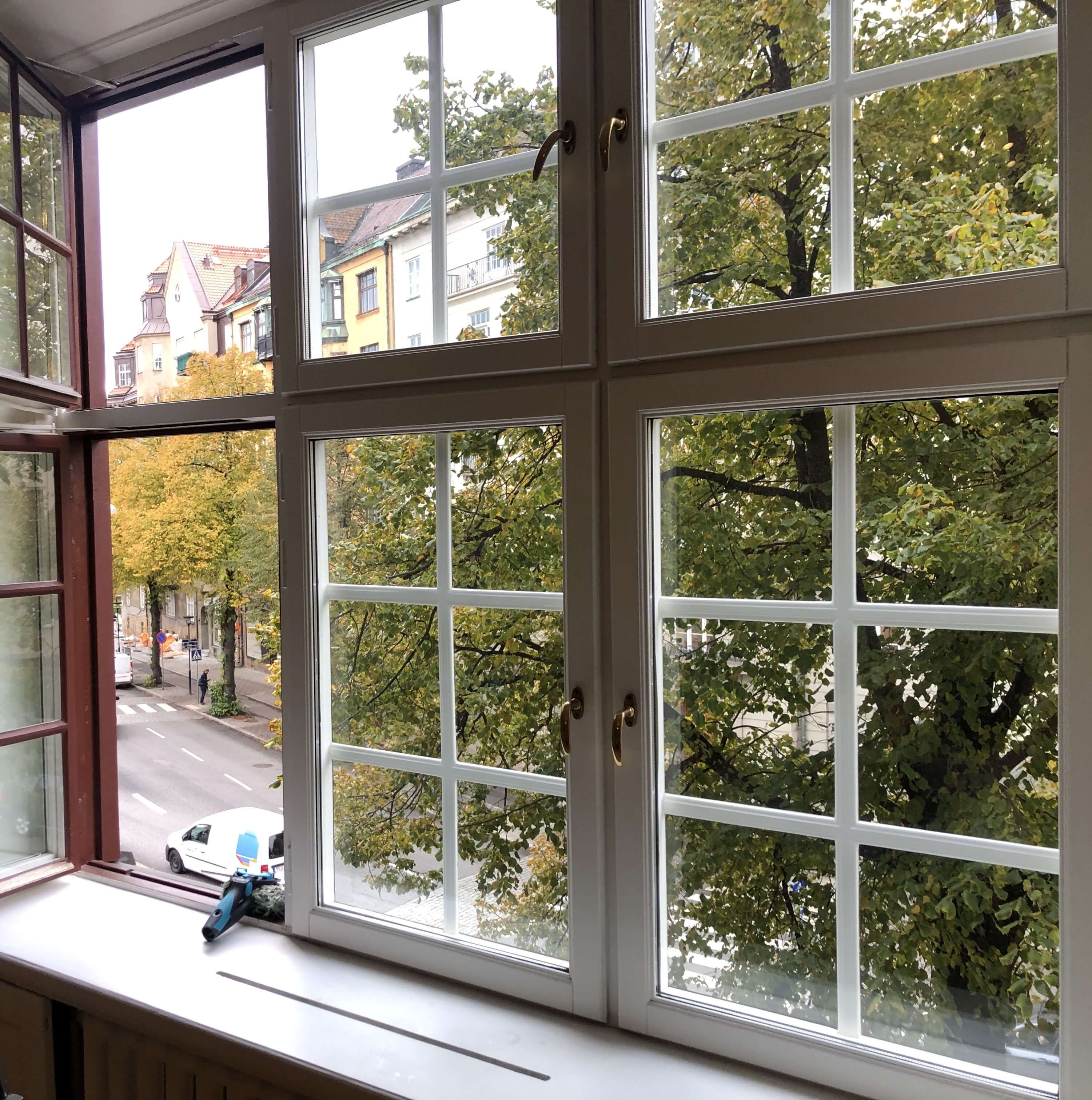 Spröjsade fönster inom tull